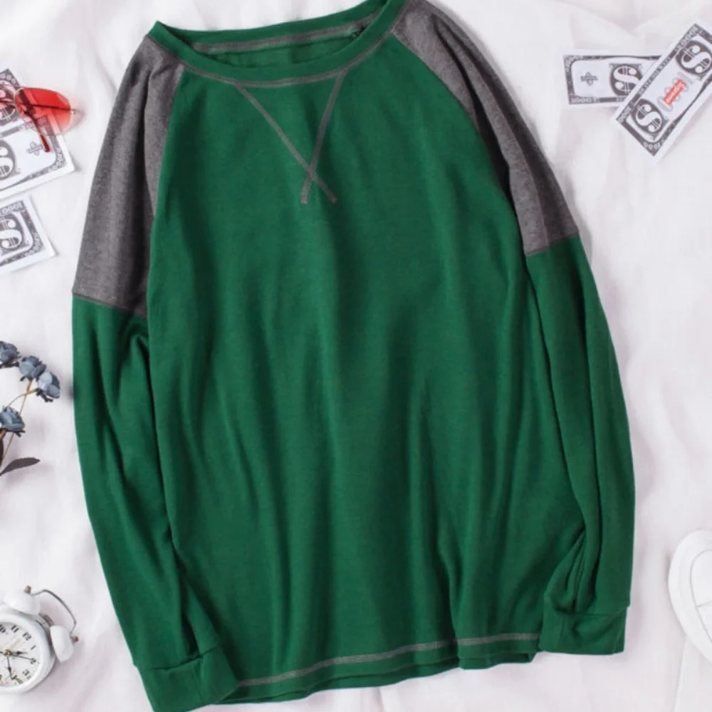 Color Block Raglan Sleeve Top - Picture 4 of 7